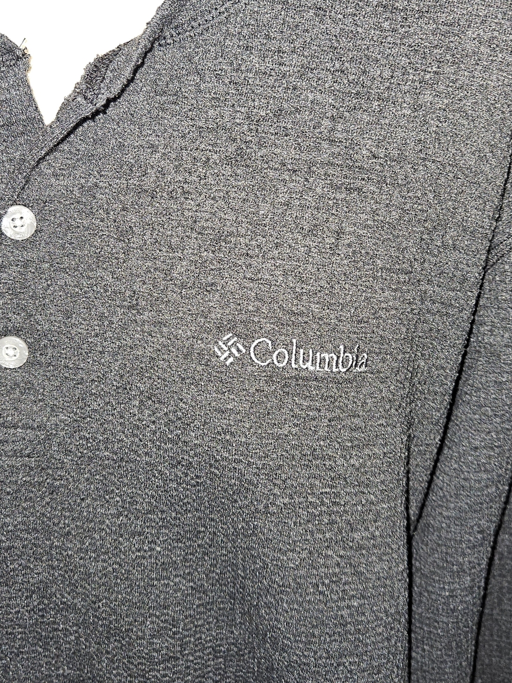 Columbia Dark Gray Thermal Henley Pullover - Picture 2 of 4